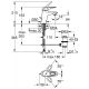 Смеситель для раковины GROHE Eurostyle New 33558LS3 белый