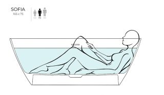 Ванна из искусственного камня Salini Sofia S-Stone 102521M 165x75см белый матовый