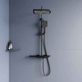 Душевая стойка RGW SP-34B 51140134-04 с термостатом чёрный