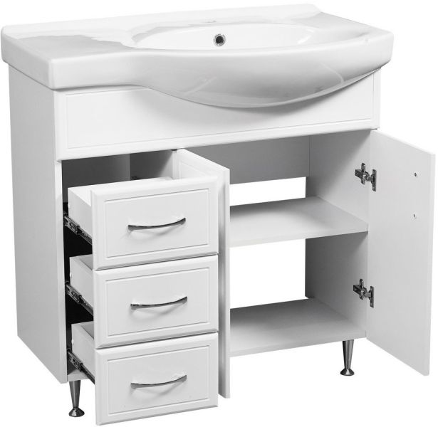 Тумба под раковину Stella Polar Концепт 80см белый SP-00000129