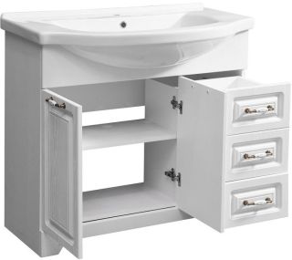 Тумба под раковину Stella Polar Кармела 90см ольха белая SP-00000175