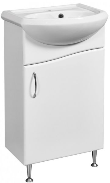 Тумба под раковину Stella Polar Волна 45см белый SP-00000231