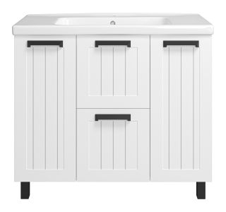 Напольная тумба под раковину Misty Спарта 100см белый