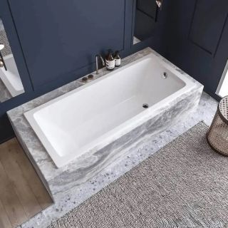 Ванна чугунная Vinsent Veron Square VSQ1407045 140x70см без отверстий для ручек