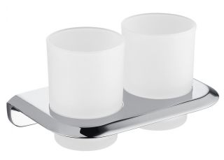 Двойной стакан для зубных щёток ABBER Nord AA1557 хром