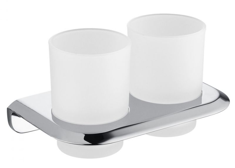 Двойной стакан для зубных щёток ABBER Nord AA1557 хром