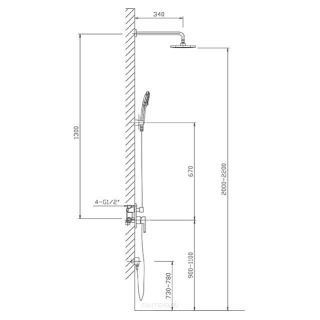 Душевая система Timo Selene SX-2069/00SM 1113 хром