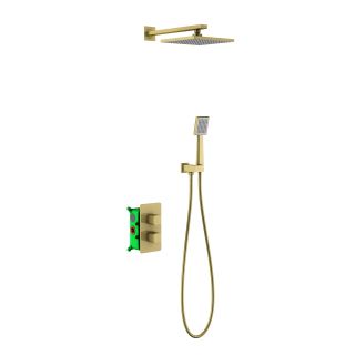 Душевая система Timo Petruma SX-5059/17SM с термостатом золото матовое