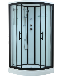 Timo Standart T-6609 B Black душевая кабина (90*90*220)