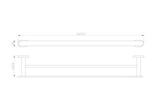 Вешалка для полотенец Wonzon & Woghand First WW-8411 хром