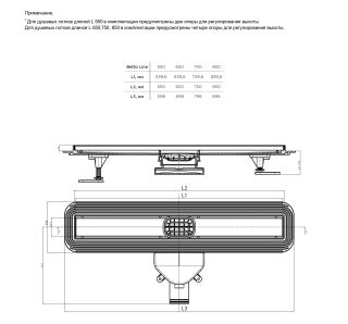 Душевой лоток BETTOSERB 13702510 Compact Line 650
