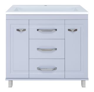 Напольная тумба под раковину Misty Терра 90см серый