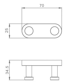 Крючок для ванной комнаты Raglo R300.052.03 золотой сатин