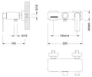 Смеситель для ванны Timo Torne золото матовое 4314/17Y
