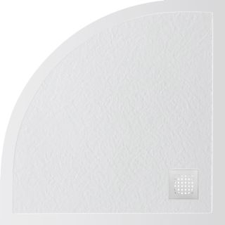 Душевой поддон BelBagno UNO TRAY-MR-UNO-R-90-550-35-W-BO из искусственного мрамора в комплекте с сифоном