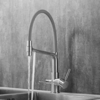 Смеситель для кухни Rose R658L сатин