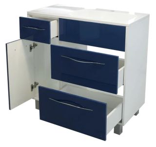 Напольная тумба под раковину Эстет Barcelona ФР-00003581 П 90см три ящика одна дверь