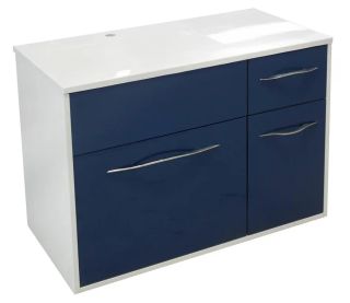 Подвесная тумба под раковину Эстет Barcelona ФР-00003576 Л 90см два ящика одна дверь