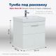 Тумба под раковину Aquanet Ирис New 310148 60 см белый глянец