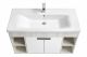 Тумба под раковину Акватон Флай 100см белый/дуб крафт 1A237501FAX10