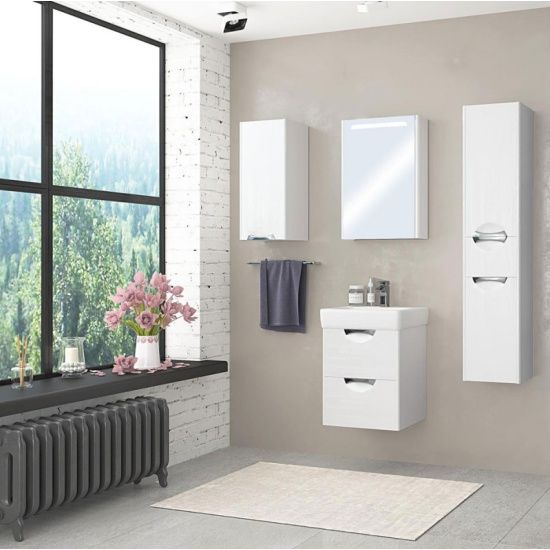 Тумба под раковину Акватон Сильва 60см дуб полярный 1A211801SIW70