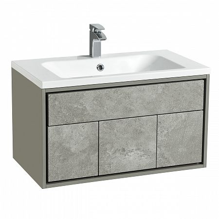 Тумба под раковину Акватон Уэльс 80см тёмный шоколад 1A267901WA6A0