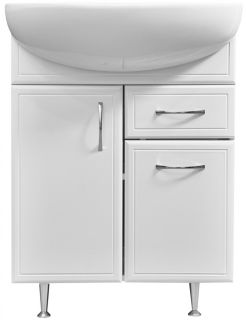 Тумба под раковину Stella Polar Концепт 60см белый SP-00000053