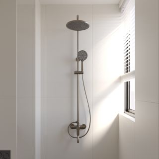 Душевая стойка TURI, графит брашинг