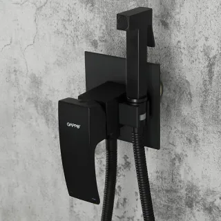Гигиенический душ со смесителем Gappo G7207-6 чёрный
