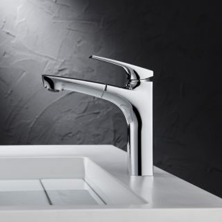 Смеситель для раковины Black&White Universe 7901С с выдвижным изливом хром