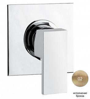 Встраиваемый однорычажный смеситель для душа, бронза Cezares UNIKA-DIM-02