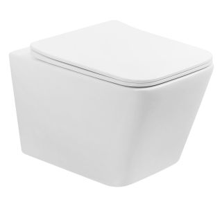 Унитаз ABBER Rechteck AC1201T безободковый смыв торнадо белый