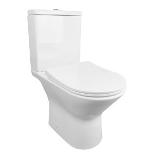 Унитаз-компакт Azario Fretta new AZ-1223B безободковый в комплекте с бачком и сиденьем микролифт