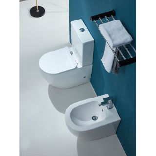 Унитаз-компакт Azario Maro AZ-2125A-R безободковый с бачком и сиденьем микролифт