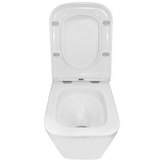 Унитаз подвесной Azario Teramo AZ-0052-UQ3 безободковый в комплекте с сидением микролифт