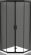 Душевой уголок BelBagno Uno 90см чёрный UNO-195-P-2-90-C-NERO