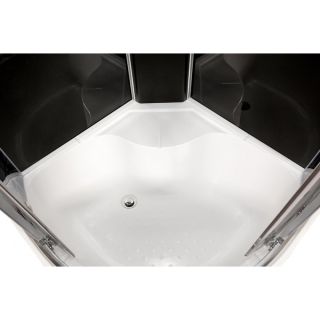 Душевая кабина Deto BМ4510 с гм. и эл. BLACK 100х100х220 см