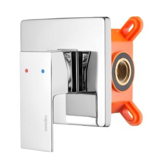 Встраиваемый смеситель Swedbe Platta 5522 подключение на один выхода хром