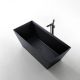Ванна из искусственного камня ABBER Berlin AM9912B 170x75см чёрный