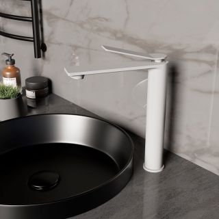 Смеситель для раковины Vincea Verse VBF-2VE2MW, белый матовый