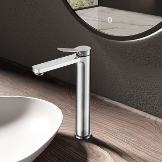 Смеситель для накладной раковины Vincea Arco VBF-4AR02CH однорычажный, хром