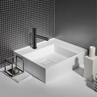 Смеситель для раковины Vincea Groove VBF-4G1MB однорычажный, черный