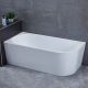 Ванна акриловая Vincea VBT-402-1600L, 1600*750*580, цвет белый, левая, щелевой перелив