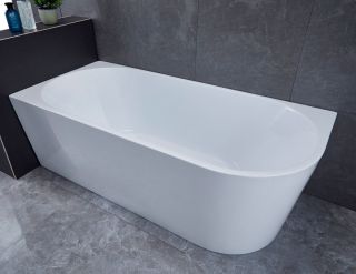 Ванна акриловая Vincea VBT-402-1600L, 1600*750*580, цвет белый, левая, щелевой перелив