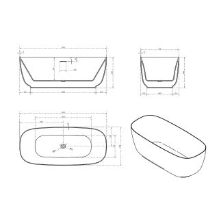 Ванна акриловая Vincea VBT-631