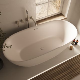 Ванна акриловая Vincea VBT-701-1700MW, цвет белый матовый, щелевой перелив