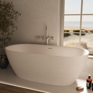 Ванна акриловая Vincea VBT-701-1700MW, цвет белый матовый, щелевой перелив