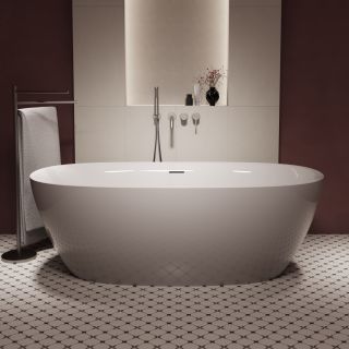 Ванна акриловая Vincea VBT-708-1600, цвет белый, щелевой перелив