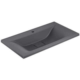 Раковина Vincea VCB-3M900G из кварцевого камня, цвет матовый серый