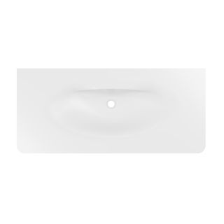 Раковина Vincea Caprise VCB-4CA120MWG, Corian, цвет белый матовый + серый матовый